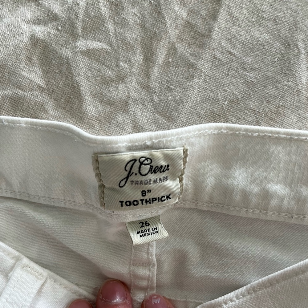 J.crew white denim